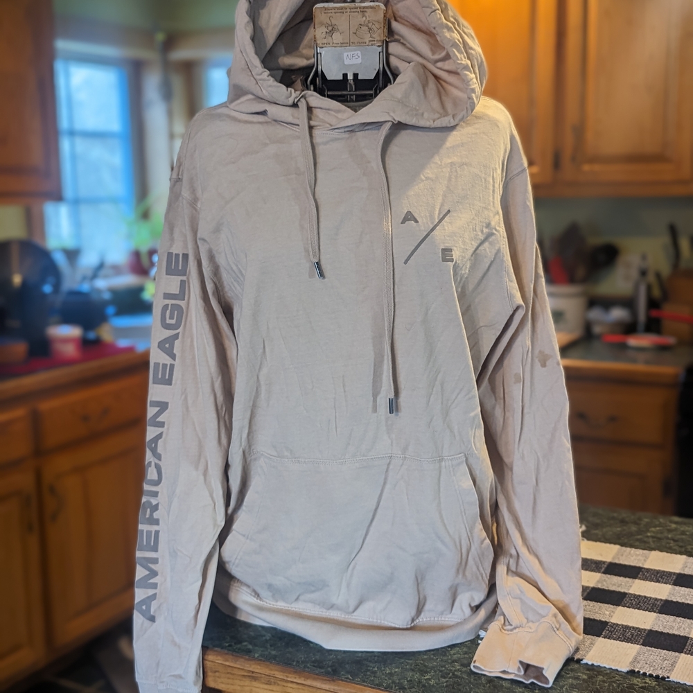 American Eagle Outfitters Women's Beige Hoodie